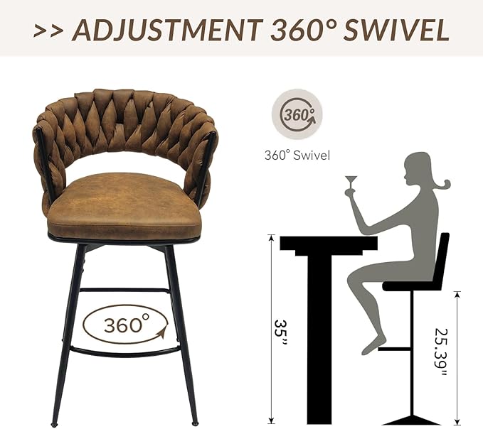 NicBex Haerin-SD-00363-LWJ Dining Chairs, 18.1"x18.1"x35.8", Brown - LeafyLoom