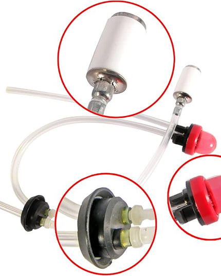 581798001 Fuel Line Assembly + 581798001 Air Filter Kit with Fuel Filter Fit for Husq 125b Fuel Line Kit 125B 125BX 125BVX Husqvarna Handheld Leaf Blower - LeafyLoom