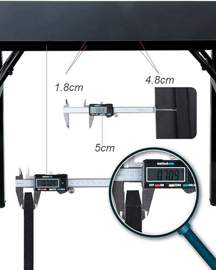 Folding Desk, 62 inch No Assembly Folding Desks for Small Spaces, Sturdy Foldable Computer Desk, Functional Home Office Desks, Study Writing Desk Office Table Workstation for Home Office Outdoor - LeafyLoom