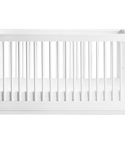 Babyletto Scoot 3-in-1 Convertible Crib with Toddler Bed Conversion Kit in White, Greenguard Gold Certified - LeafyLoom