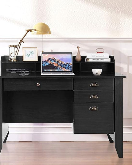 Computer Desk, Default, Black - LeafyLoom
