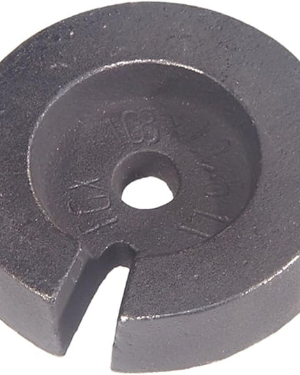 B&P Lamp® Cast Iron Loader 2 Pound Weight, For Table Lamp Bases Counterweight 4 1/2 Inch Diameter - LeafyLoom