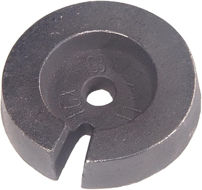B&P Lamp® Cast Iron Loader 2 Pound Weight, For Table Lamp Bases Counterweight 4 1/2 Inch Diameter - LeafyLoom
