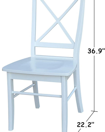International Concepts X Back Chair, Wood - LeafyLoom