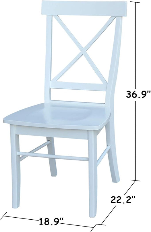 International Concepts X Back Chair, Wood - LeafyLoom