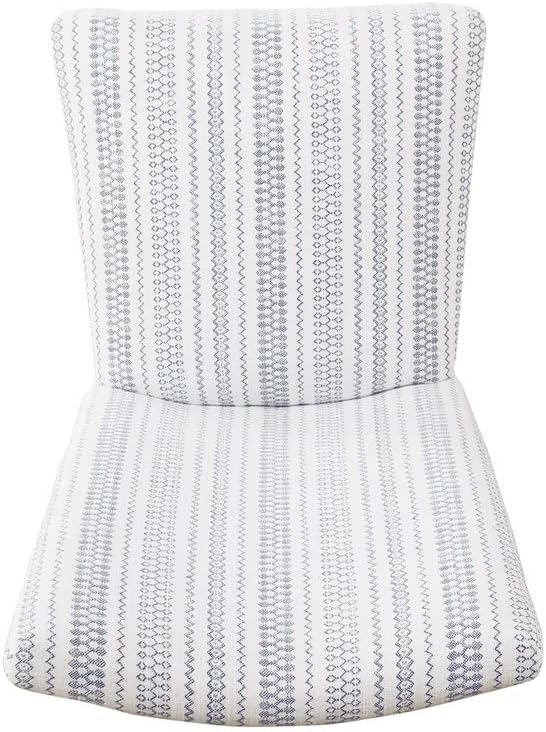 HomePop Classic Parsons Dining Chairs, Pack of 2, Blue Farmhouse Stripe - LeafyLoom