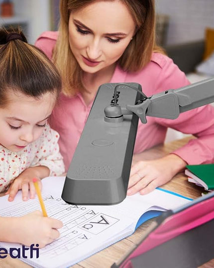 Neatfi XL 2,500 Lumens LED Task Lamp, 30W Super Bright Desk Lamp with Clamp, 162 Pcs SMD LED, Eye-Caring LED Lamp (Non-CCT, Silver) - LeafyLoom