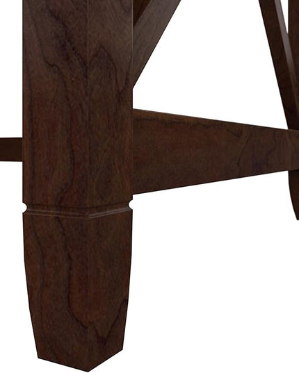 Bush Furniture Key West Writing Table for Home Office | Small Modern Farmhouse Desk, 48W, Bing Cherry - LeafyLoom