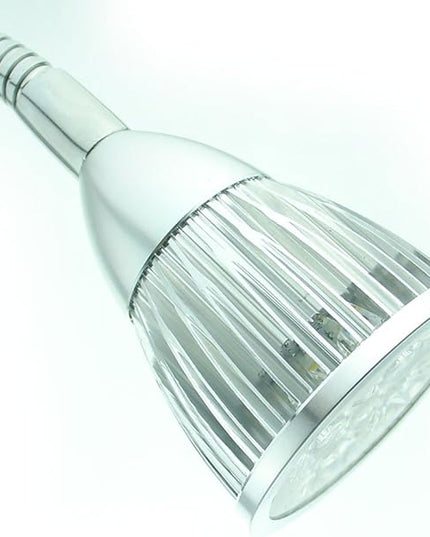 5W 5x1W Warm White 19.68inch Clamp Clip on Gooseneck High Power LED Desk Table Light Lamp Ultra Bright Silver - LeafyLoom