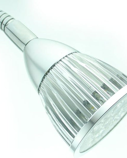 5W 5x1W Cool White 19.68inch Clamp Clip on Gooseneck High Power LED Desk Table Light Lamp Ultra Bright Silver (Silver (Cool White)) - LeafyLoom