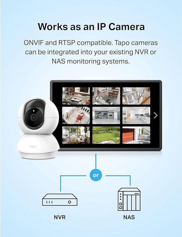 TP-Link Tapo Pan/Tilt Security Camera for Baby Monitor, Pet Camera w/Motion Detection, 1080P, 2-Way Audio, Night Vision, Cloud & SD Card Storage, Works with Alexa & Google Home (Tapo C200) Tapo
