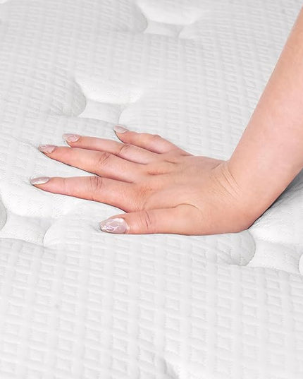 EIUE Queen Size Mattress 10 Inch,Bed-in-a-Box,Hybrid Mattress,Individual Pocket Spring Mattress,Medium Firm Mattresses,Breathable Comfortable for Sleep Supportive and Pressure Relief - LeafyLoom