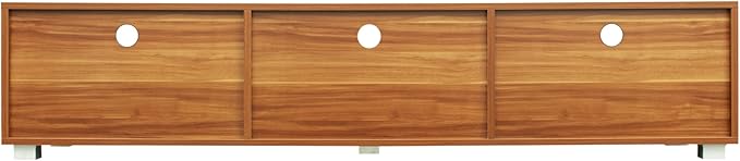 NicBex TV Stand for 70 Inch TV Modern TV Media Console Table with 2 Storage Cabinet and Open Shelves,Entertainment Center with Storage for Living Room,Bedroom,63 Inch,Walnut - LeafyLoom