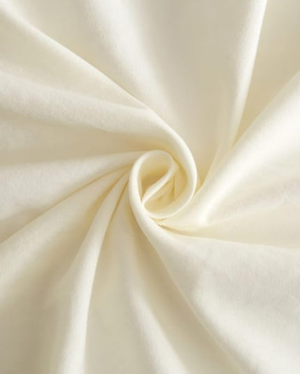 Cream White Sheets Full Size Bedding Sheets & Pillowcases Set - Cooling Sheets Full Fitted Sheets - Comfy Soft - Full Bed Sheet Set with 16 Inch Deep Pocket,Cream,Full Size 4 Piece Bedding Set - LeafyLoom