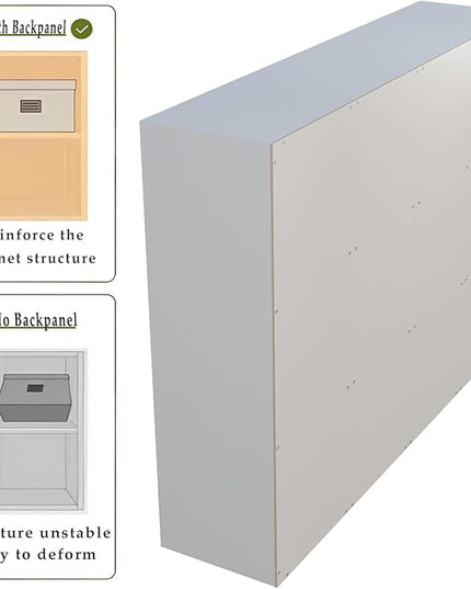 12-Cube Storage Shelf Bookcase - Wooden 3-Tier Floor Standing Open Bookshelf for Home and Office, Display Cabinet, Warm White - LeafyLoom