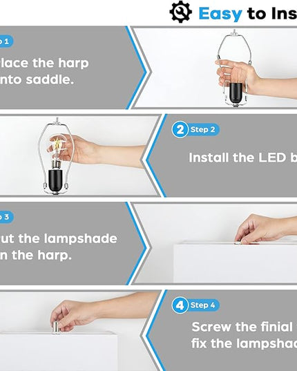22'' Tall Table Lamps for Bedroom Set of 2, Silver Bedside Touch Control Lamp with 2 USB Ports&AC Outlet, Modern Living Room Table Lamp for Nightstand End Table, 3-Way Dimming with 2 E26 Edison Bulbs - LeafyLoom