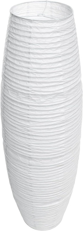 Uonlytech Paper Floor Lamp Shade Replacement, Foldable Standing Lampshade Japanese Style Paper Floor Light Cover Accessories for Bedroom Floor Light, White - LeafyLoom