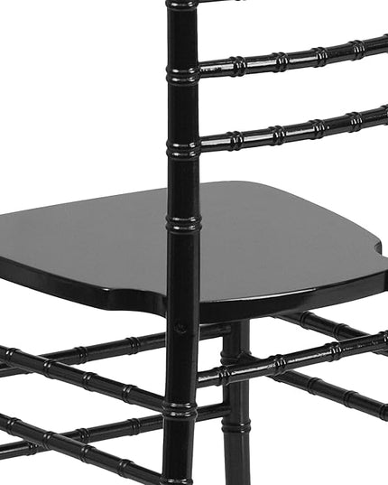 Flash Furniture 2 Pack HERCULES Series Black Wood Chiavari Chair - LeafyLoom