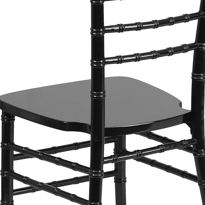 Flash Furniture 2 Pack HERCULES Series Black Wood Chiavari Chair - LeafyLoom