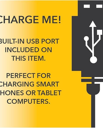 Adesso 3214-01 Windsor LED Desk Lamp Wireless Charging, 7W LED, 5W QI, USB Port, Indoor Lighting Lamps,Black - LeafyLoom