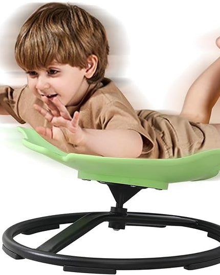 Kids Swivel Chair, Sensory Toy Chair for Kids, Spinning Chair Wobble Chair Kids Balance Toys & Games Balance Physical Therapy Equipment, Autism Adhd Chairs Indoor Outdoor Play Equipment Green - LeafyLoom