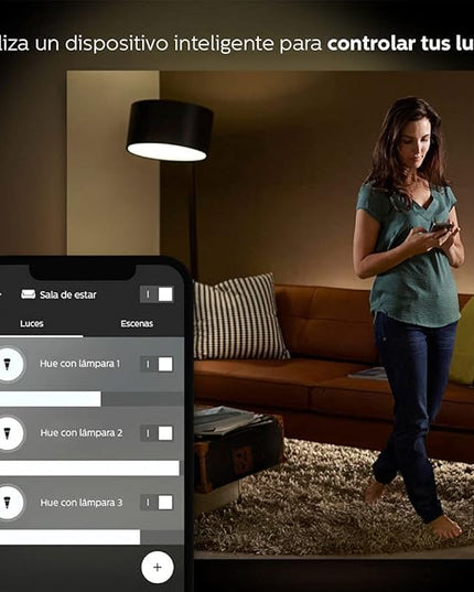 Philips Hue 2-Pack White Ambiance BR30 60W Equivalent Dimmable LED Smart Flood Light (Works with Alexa Apple and Google Assistant) (466508) Philips
