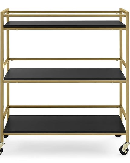 Delta Children Jade Changing Table/Cart, Ebony Melamine/Bronze - LeafyLoom