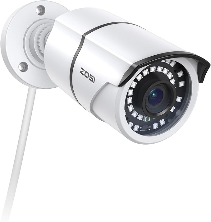 ZOSI ZG2615E 5MP PoE IP Camera Bullet Camera with Night Vision for Outdoor Indoor Power Over Ethernet Surveillance System,Only Work with ZOSI PoE NVR,ZR16DK,ZR08EN,ZR08DN,ZR08PN ZOSI