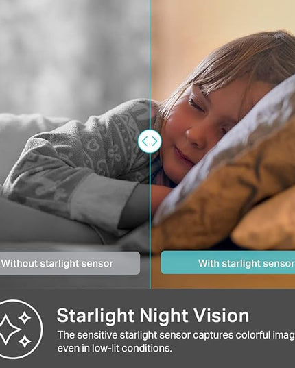 Kasa 2K QHD Security Camera Pan/Tilt, Starlight Sensor for Color Night Vision, Motion Detection for Baby & Pet Monitor, 2-Way Audio, Cloud & SD Card Storage, Works with Alexa & Google Home (KC410S) KasaSmartbyTP-Link