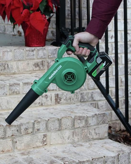 Metabo HPT 18V MultiVolt™ Cordless Li-Ion Compact Blower | Tool Only - No Battery | Variable Speed | 3 Speed Selector to Reduce Fatigue | 124 CFM | 213 MPH | Lifetime Tool Warranty | RB18DCQ4 - LeafyLoom