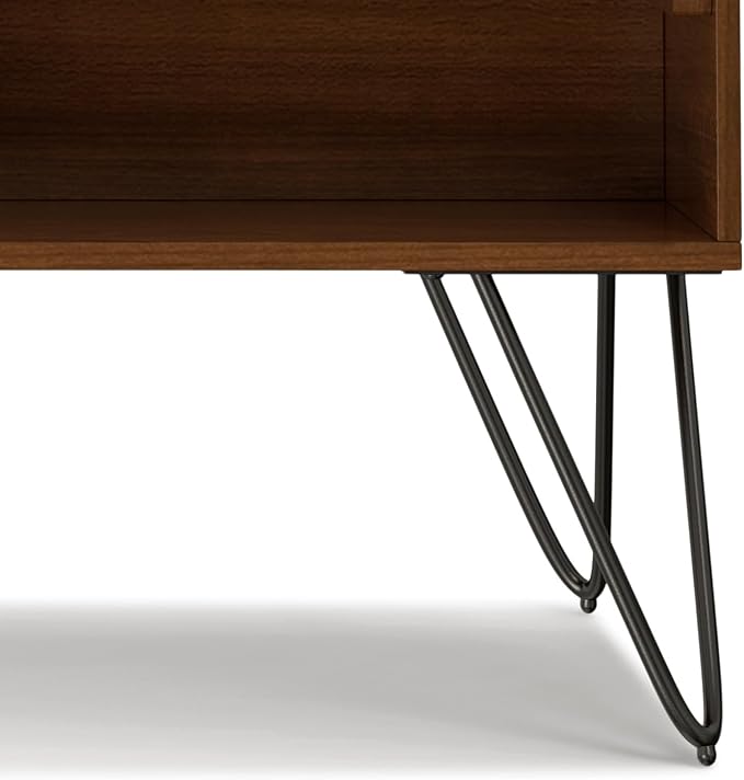SIMPLIHOME Hunter Lift Top Coffee Table, 48 inch, Walnut Veneer - LeafyLoom