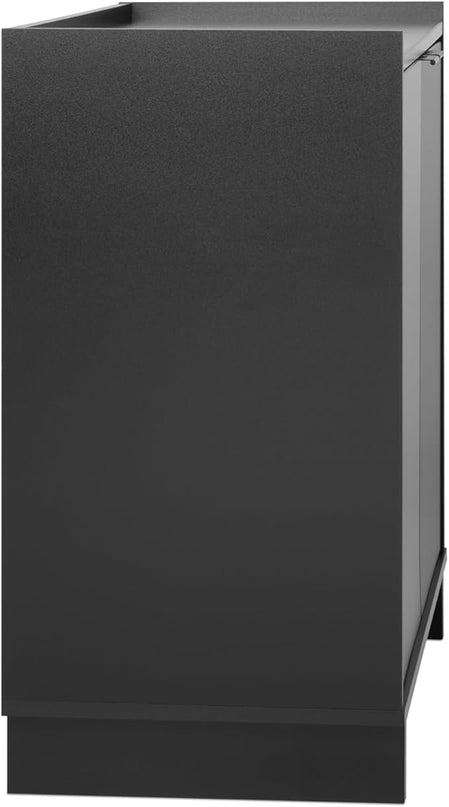 Prepac Simply Modern 2 Console Table Doors and Shelves, Buffet Cabinet with Storage, 30.75" W x 30" H x 16" D, Black - LeafyLoom
