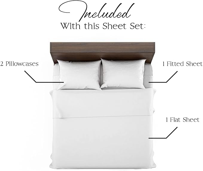 Northwest Ashford Bedding Set, Full, Optical White - LeafyLoom