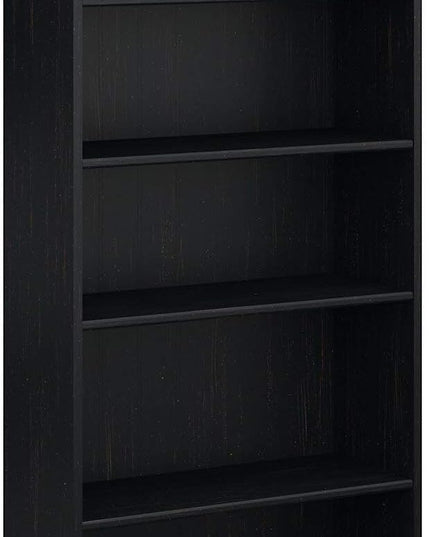 Bush WC53565-03 Fairview 5-Shelf 69-Inch H Bookcase, Cape Cod Gray - LeafyLoom