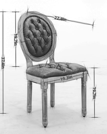 NicBex Haerin-SD-00122-LWJ Dining Chairs, 23"x19.1"x37.2", Orange - LeafyLoom