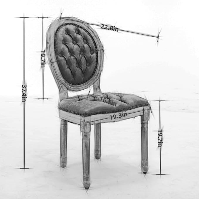 NicBex Haerin-SD-00121-LWJ Dining Chairs, 23"x19.1"x37.2", Black - LeafyLoom