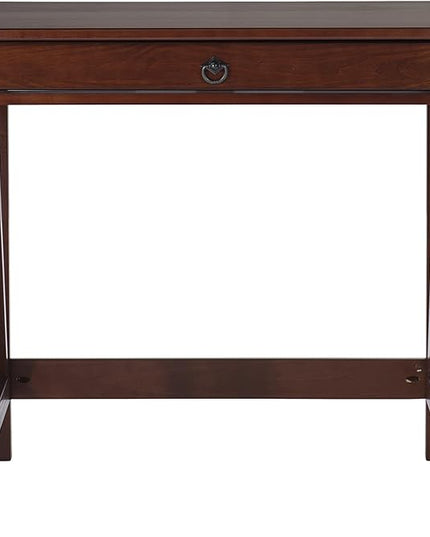 Linon Home Dcor Titian Laptop Desk, Antique Tobacco, 31.5" W x 24.02" D x 30" H - LeafyLoom