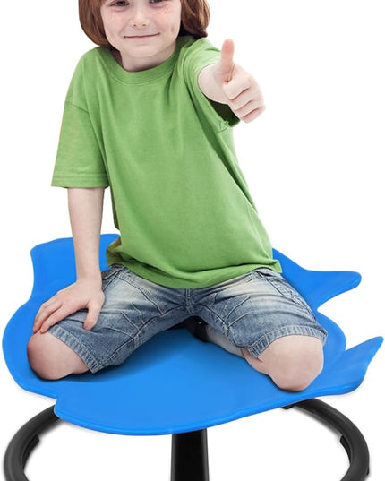 Kids Swivel Chair, Kids Sensory Swivel Chair, Seat and Spinning Swivel Chair for Autism kids Indoor, Dark Blue Sensory Chair Training Child’s Concentration and Improving Toddle’s Physical Fitness - LeafyLoom