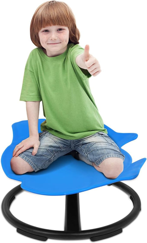 Kids Swivel Chair, Kids Sensory Swivel Chair, Seat and Spinning Swivel Chair for Autism kids Indoor, Dark Blue Sensory Chair Training Child’s Concentration and Improving Toddle’s Physical Fitness - LeafyLoom