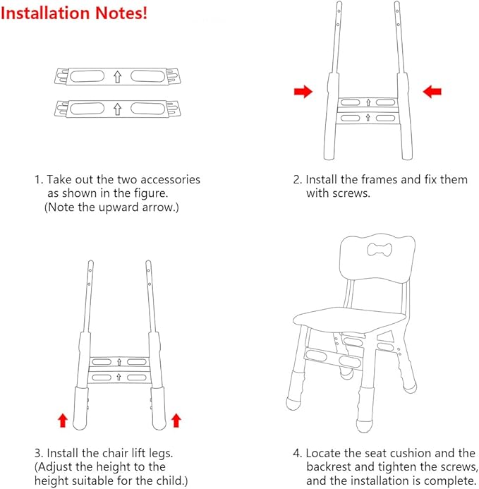 Adjustable Kid Chairs Indoor 3 Level Adjustable Suitable for Children Age 2-6. Maximum Load-Bearing 220LBS Suitable for Family Classroom and Nursery Child Seat Set (2-Pack-Green) - LeafyLoom