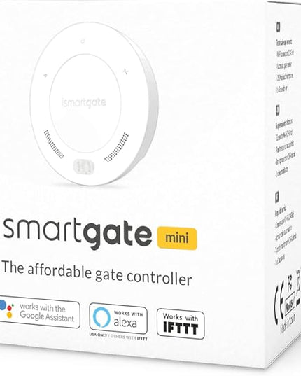 ismartgate Mini Smart gate Opener - Universal WiFi Remote Controller Compatible with Alexa, Google Home, IFTTT, iPhone, Android,Door Left Open Alert, Door Security Systems. No Hub Needed. ismartgate