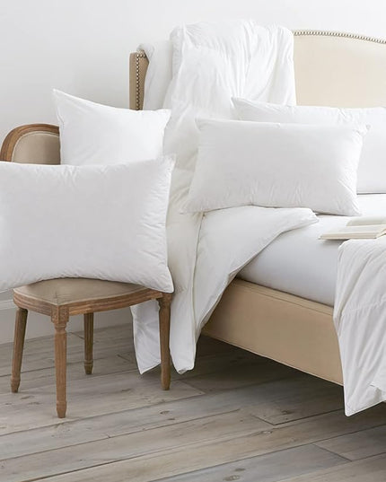 BOLL & BRANCH Down Alternative Pillow – Luxury 100% Organic Cotton Shell – Hypoallergenic Fiber Bedding – Allergy-Friendly Comfort and Superior Head Support – Soft, Standard - LeafyLoom