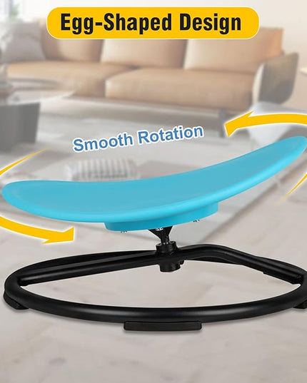 Kids Sensory Swivel Chair, Autism Spinning Chair for Kids Sensory, Sensory Toy Chair, Training Body Coordination, No Assembly Required (Blue) - LeafyLoom
