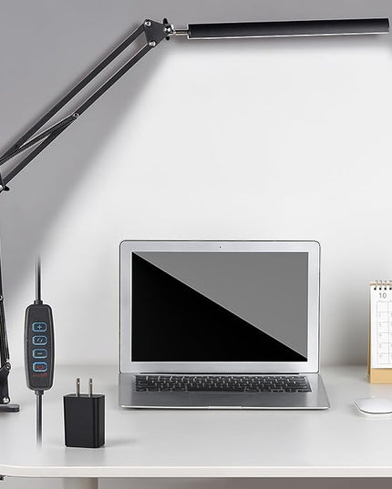 Modern LED Desk Lamp with Adjustable Brightness and Color Temperature, Eye-Caring, Architect Desk Lamp for Office, Home, Reading, Drawing - LeafyLoom