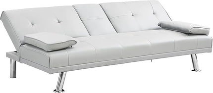 NicBex Rose-SF-00545-DX Sofas, 67" W x 31" D x 33" H, White - LeafyLoom