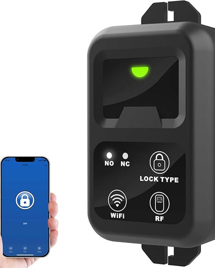 UHPPOTE 2.4GHz WiFi Outswinging Indoor 600lb Electic Magnetic Door Lock System Kit Remote and Smartphone app Control UHPPOTE