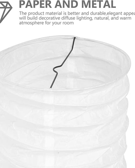 Paper Floor Lamp Shades Nordic Style Table Light Shades Barrel Chandelier Protector for Home Hotel Bedside Desk Wall - LeafyLoom