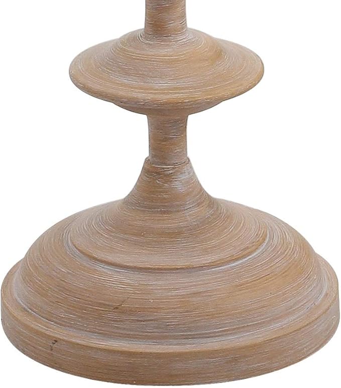 JONATHAN Y JYL3061A Aldrin 63.5" Resin LED Floor Lamp, Traditional, Transitional, Office, Living Room, Family Room, Dining Room, Bedroom, Hallway, Foyer, Brown Wood Finish - LeafyLoom
