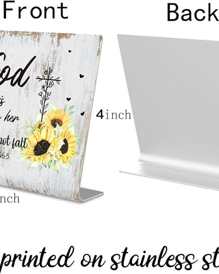 Religious gifts for Women Friends Prayer Room Decor for Office Desk Scripture Inspirational Home Decor Gifts for Her, Mom,Sister, Friends, Coworker Birthday Gifts for Women Catholic XUV02 - LeafyLoom