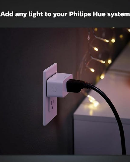 Philips Hue Smart Plug, White - 1 Pack - Turns Any Light Into a Smart Light - Control with Hue App - Compatible with Alexa, Google Assistant, and Apple HomeKit PhilipsHue